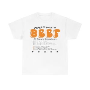 Men T-Shirt 100% Male BEEF Cotton Shirts