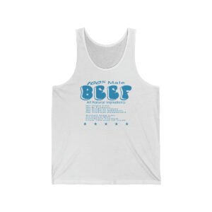 tank top for men 100% male BEEF