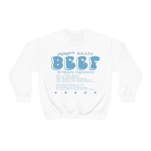 Crewneck Sweatshirt 100% Male BEEF T-Shirt For Men