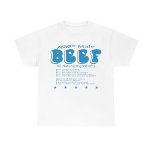 Men's 100% Male BEEF Heavy Cotton Tee