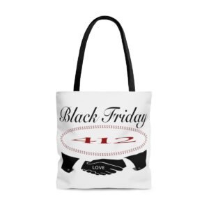 Black Friday 412 AOP Tote Bag (Large)