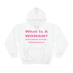 What Is A Woman Heavy Blend™ Hooded Sweatshirt Pink
